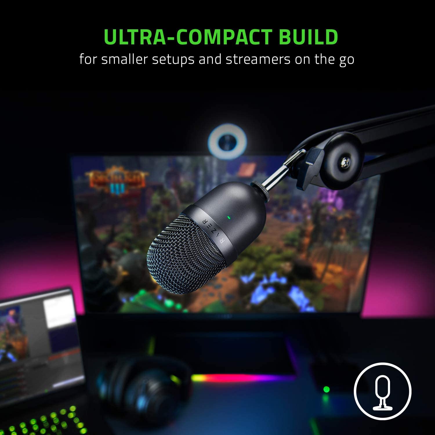 Razer Seiren Mini Usb Streaming Gaming Microphone - Black