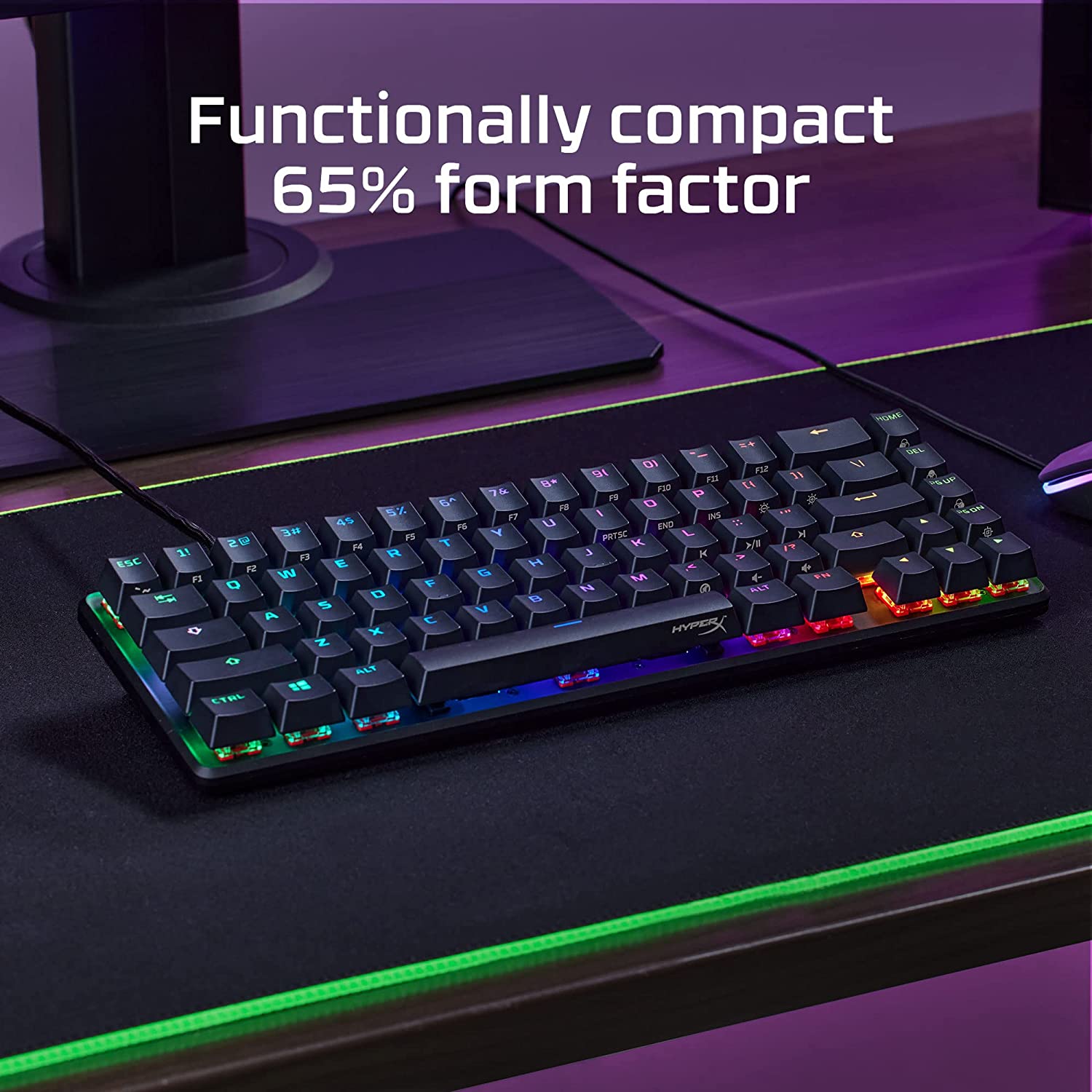 HyperX Alloy Origins 65 Mechanical Gaming Keyboard - HyperX Red Linear Switch