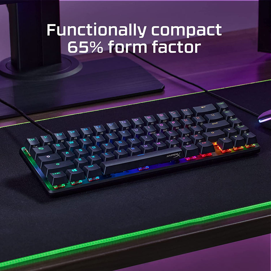 HyperX Alloy Origins 65 Mechanical Gaming Keyboard - HyperX Red Linear Switch