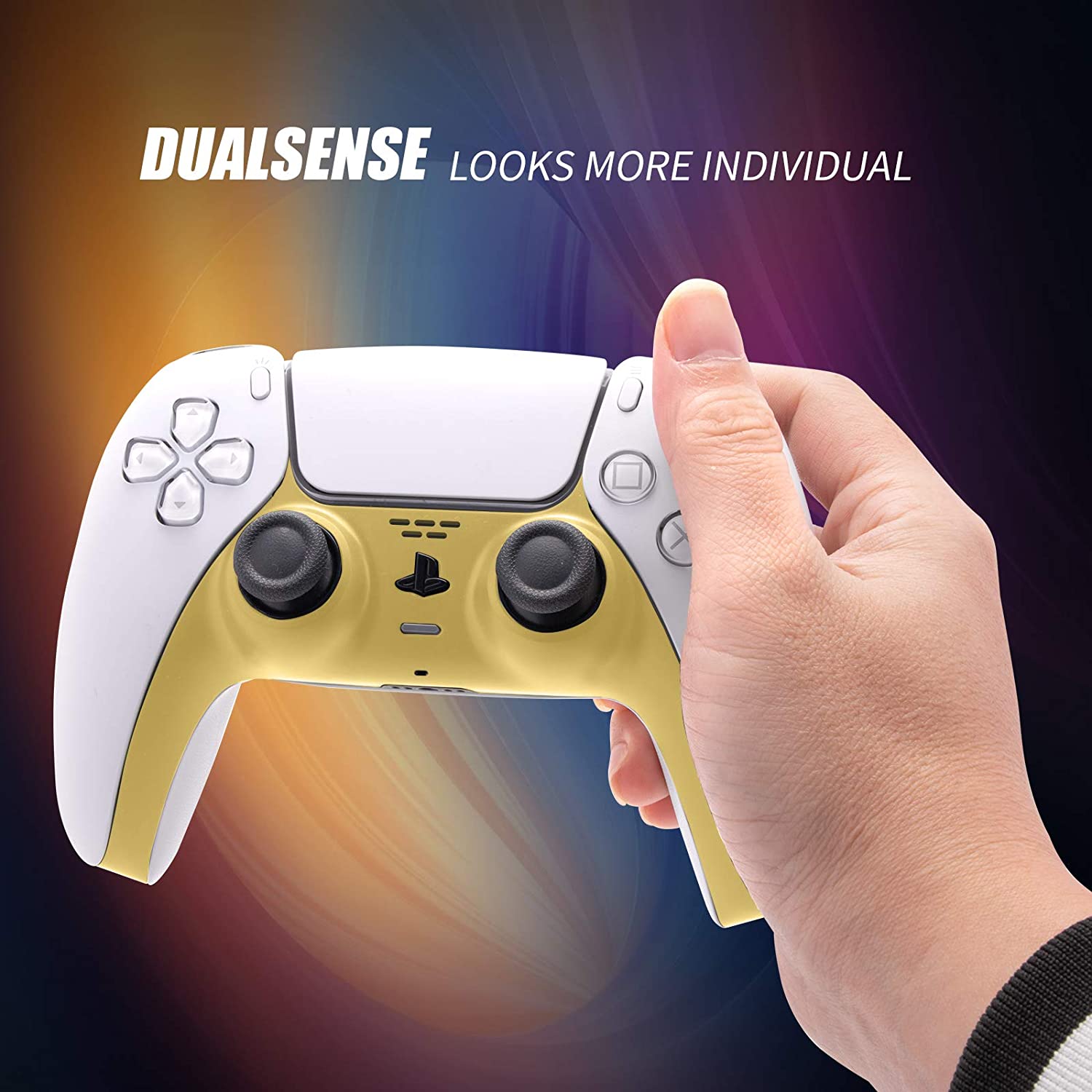 Decoration Shell Cover With Two Analog Grips For Ps5 Dualsense Controller Playstation 5 Accessory