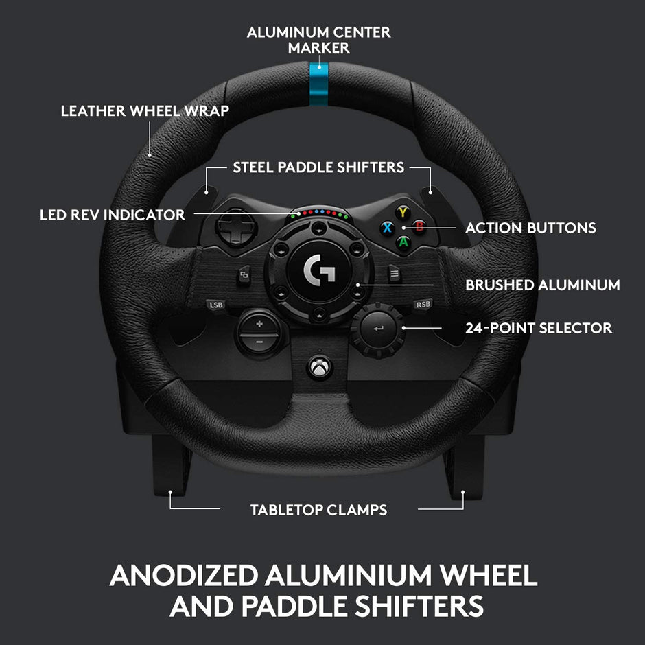 Logitech G923 Trueforce Racing Wheel For Xbox One Series X|S And Pc Accessory