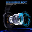 BL100 Pro Wireless Gaming Headset with Noise Cancelling Microphone, Triple Mode, 2.4G+ Bluetooth+ Wired  Gaming Headphones,  Suitable for PC, PS4, PS5, Smart Phone, Mac