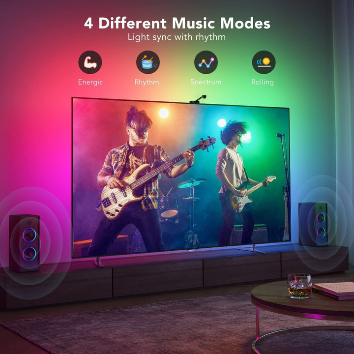 Govee Envisual TV LED Backlights with Camera, DreamView T1 RGBIC Wi-Fi TV Backlights