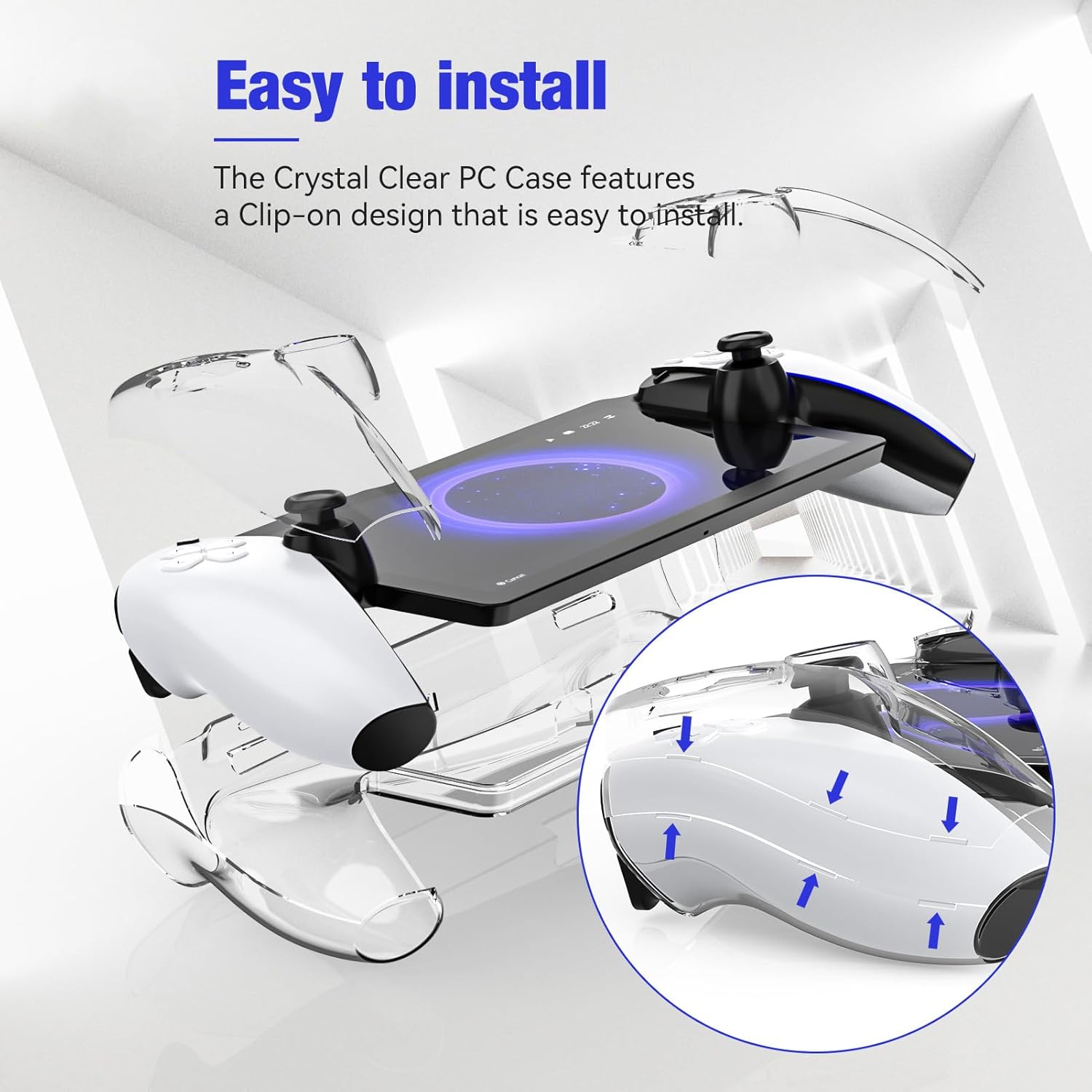 Lucky Fox PlayStation Portal,  PS Portal Crystal Case | Cover -  Clear Transparent