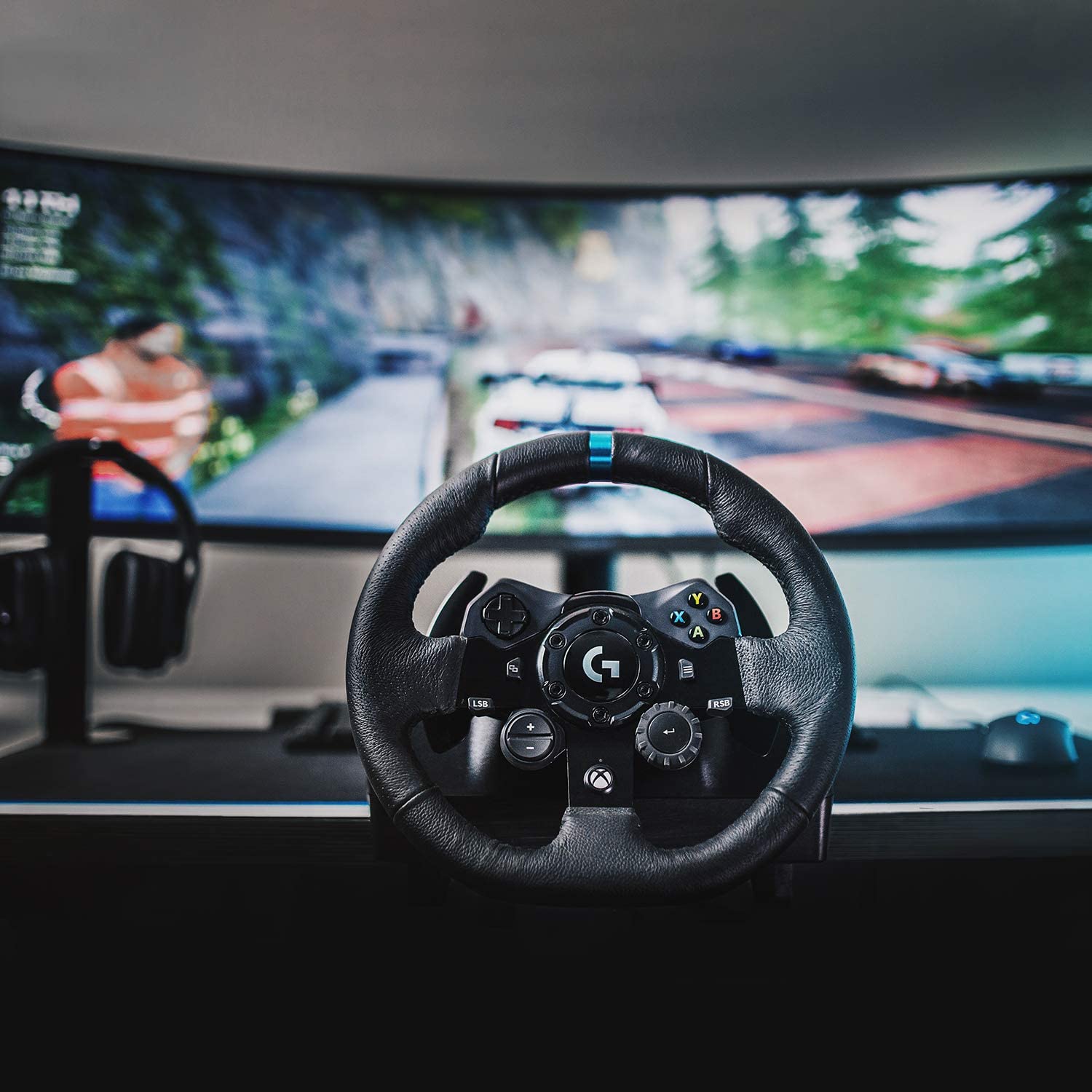 Logitech G923 Trueforce Racing Wheel For Xbox One Series X|S And Pc Accessory