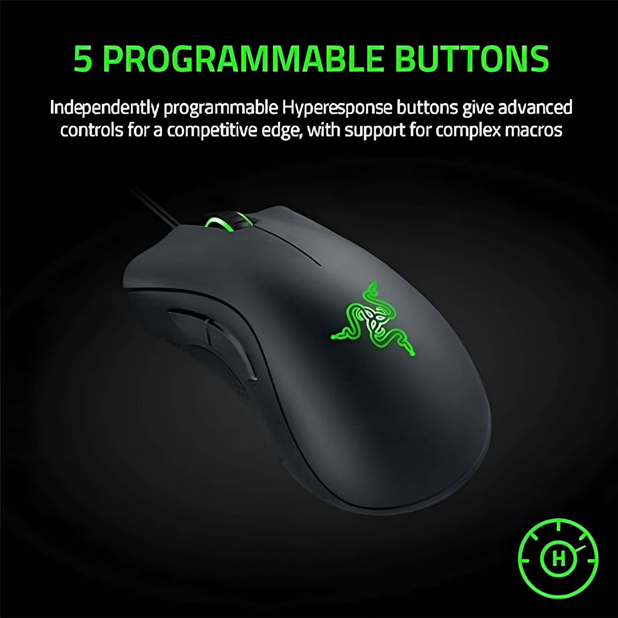 Razer DeathAdder  Essential Wired Gaming Mouse - White