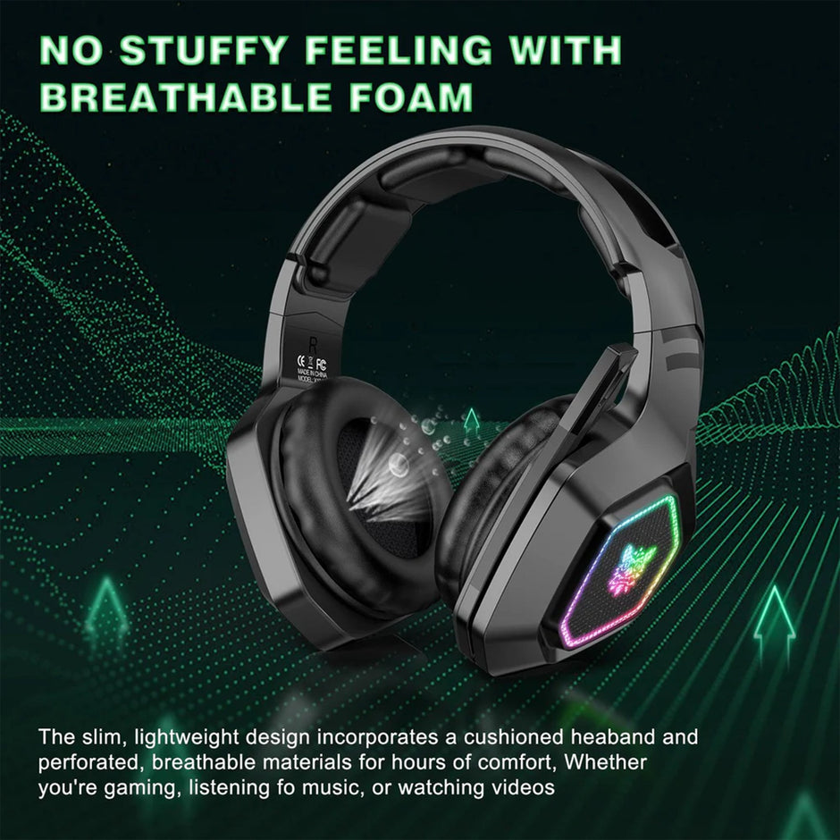 ONIKUMA B100 Headset Headworn Bluetooth 2.4g Wireless Wired Three Mode Lightweight E-Sports Gamer Headphone