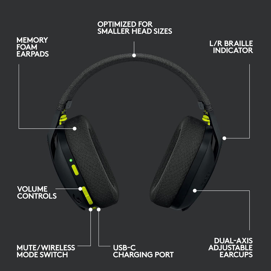 Logitech G435 Lightspeed & Bluetooth Wireless Gaming Headset
