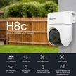 EZVIZ H8c outdoor Wi-Fi smart Ai security camera with QHD resolution ansd full night color vision