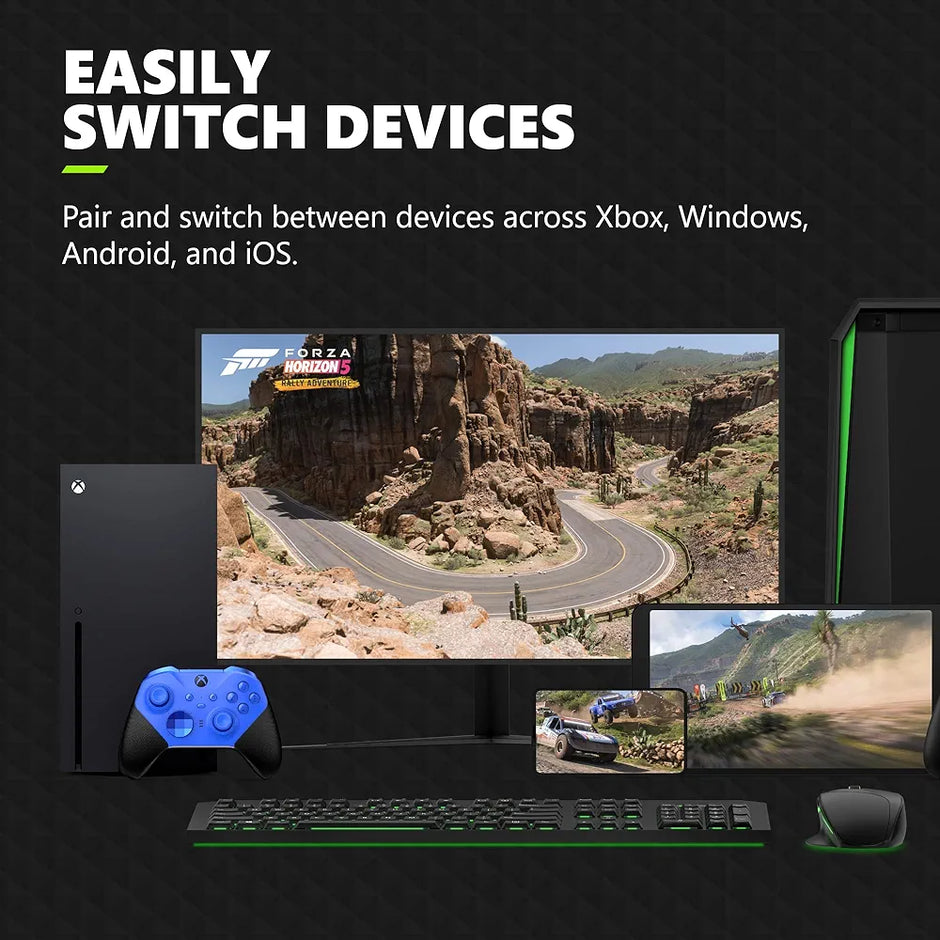 Xbox Elite Series 2 Core Wireless Controller – Blue – Xbox Series X|S, Xbox One, Windows PC, Android, and iOS