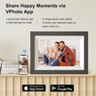 Wooden Digital Photo Frame Wireless Electronic Photo Album - 10.1-inch 32GB, Auto-Rotate, Motion Sensor, IPS Touch Screen