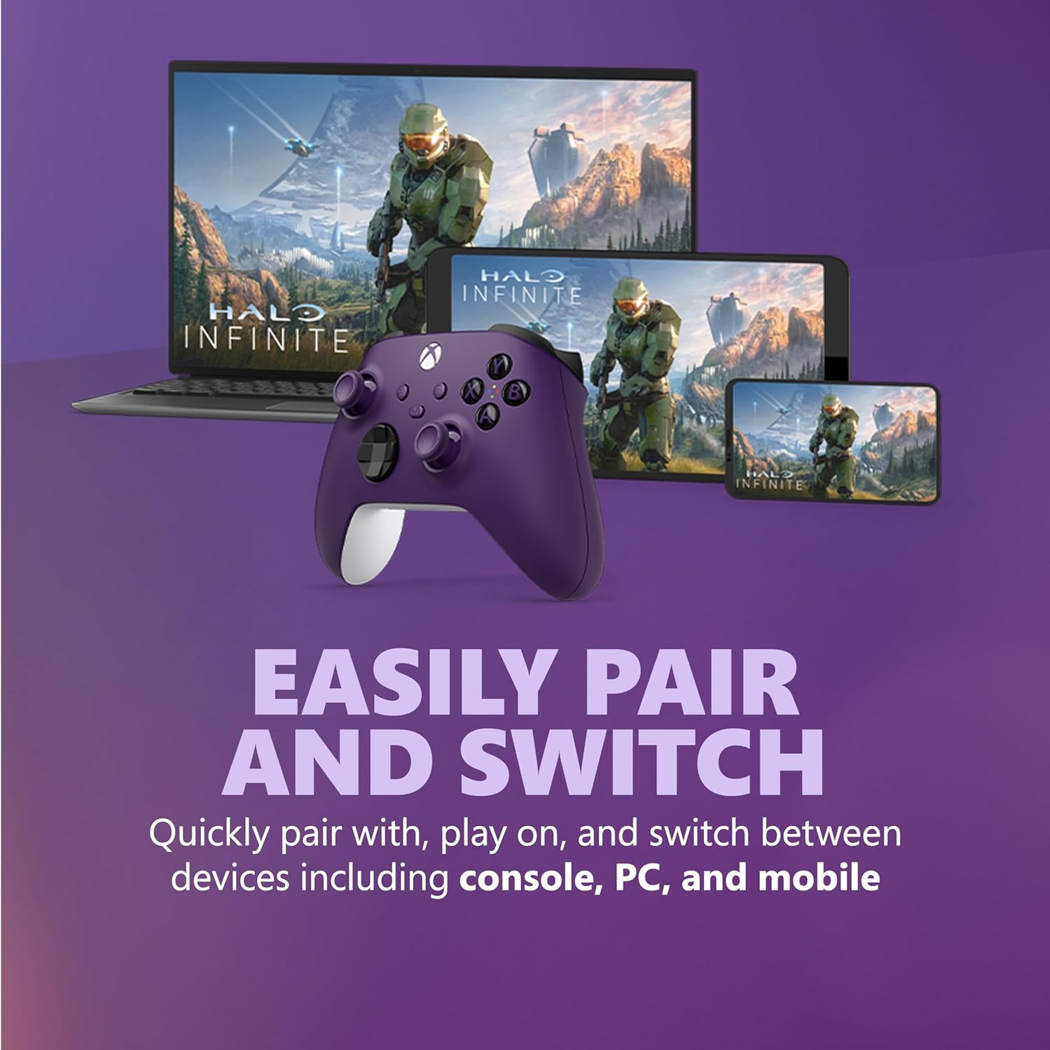 Xbox Wireless Controller - Astral Purple for Xbox Series X|S, Xbox One, and Windows Devices