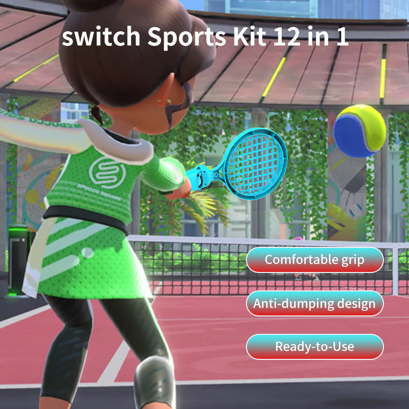 Lucky Fox 12 in 1 Sports Kit for Nintendo Switch