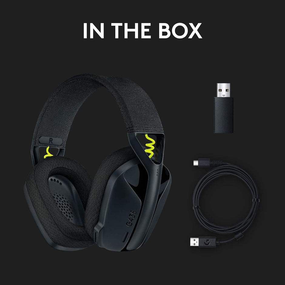 Logitech G435 Lightspeed & Bluetooth Wireless Gaming Headset