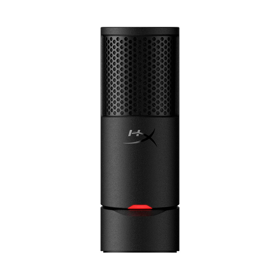 HyperX SoloCast 2 – Gaming USB Condenser Mic for PC, USB-C to USB-A, Built-in Pop Filter, Internal Shock Mount, Plug and Play, 24-bit / 96kHz, Compact Tiltable Stand – Black