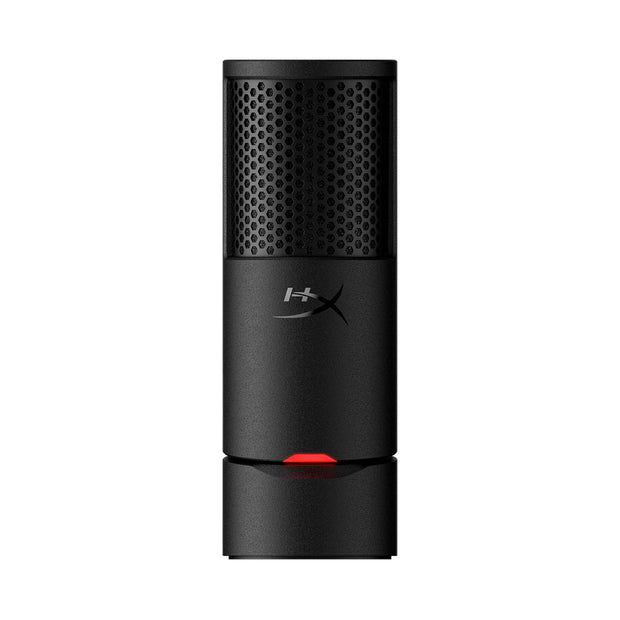 HyperX SoloCast 2 – Gaming USB Condenser Mic for PC, USB-C to USB-A, Built-in Pop Filter, Internal Shock Mount, Plug and Play, 24-bit / 96kHz, Compact Tiltable Stand – Black