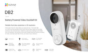 EZVIZ DB2C Kit  Wire-Free Video Doorbell with Chime