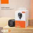 MOXOM PD Dual-Ports Fast Charger with PD Support - Black