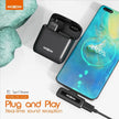 MOXOM Noise Reduction Type-C Wireless Microphone for Live Shows, Vlogs, and Interviews