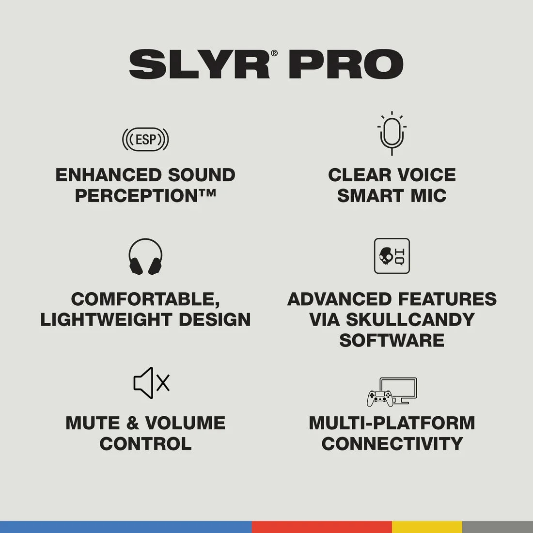 Skullcandy SLYR Pro Wired Multi-Platform Gaming Headset with Microphone - Blue DigiHype