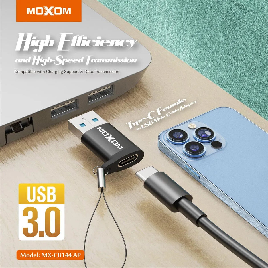MOXOM Type-C Female to USB 3.0 Male Cable-Adapter
