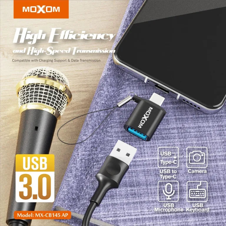 MOXOM USB Female to Type-C Cable-Adapter