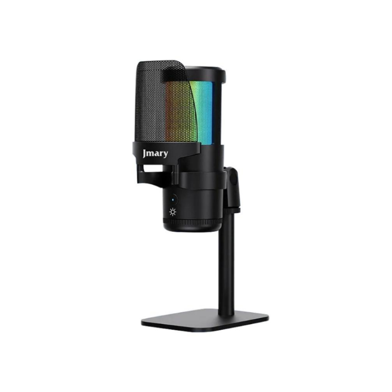 Jmary MC-PW13 USB Microphone with RGB Indicator Light for Podcasting, Gaming, Streaming, and Recording