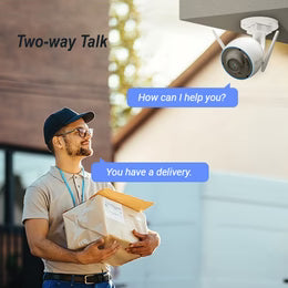 EZVIZ H3 3K Outdoor WiFi Security Camera | Two-Way Audio, Smart AI Person/Vehicle Notifications