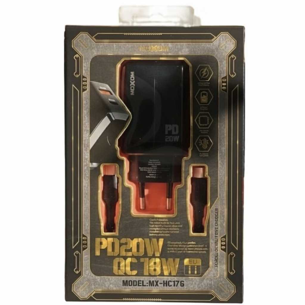 MOXOM PD20W QC18W Fast Charger