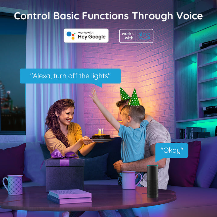 Govee RGB Smart Wi-Fi + Bluetooth LED Strip Lights(10m) [Energy Class A]