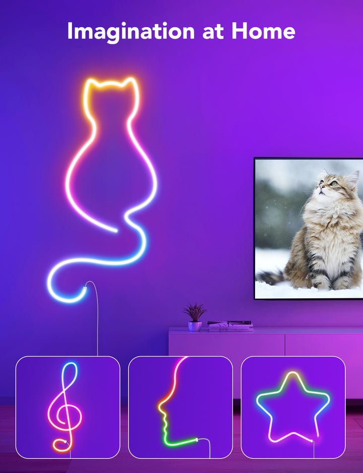 Govee Neon LED Strip Light - 10FT/3M)