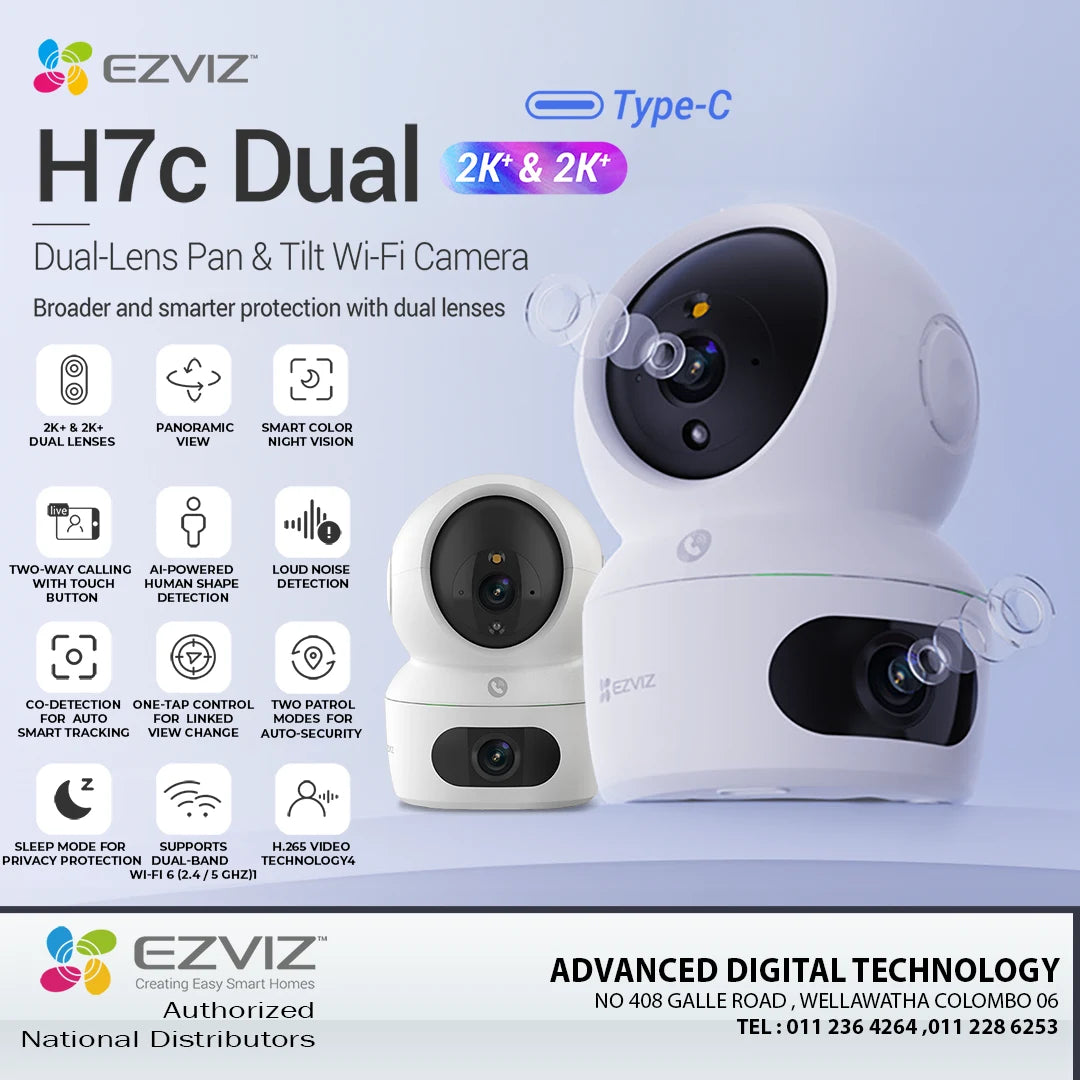 EZVIZ H7c Dual smart Ai indoor camera with full color night vision