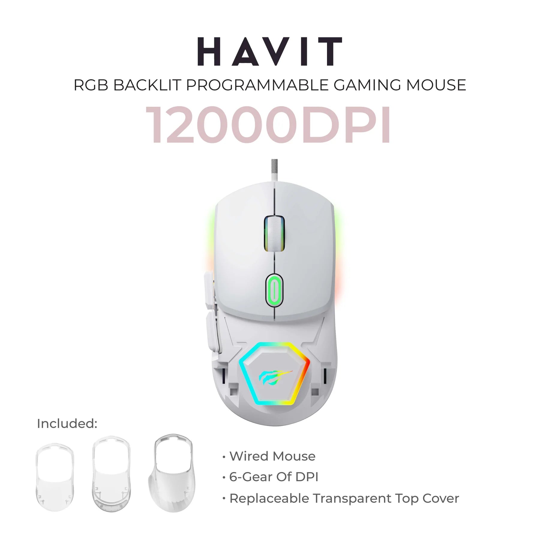 Havit MS965 RGB Backlit Programmable Gaming Mouse