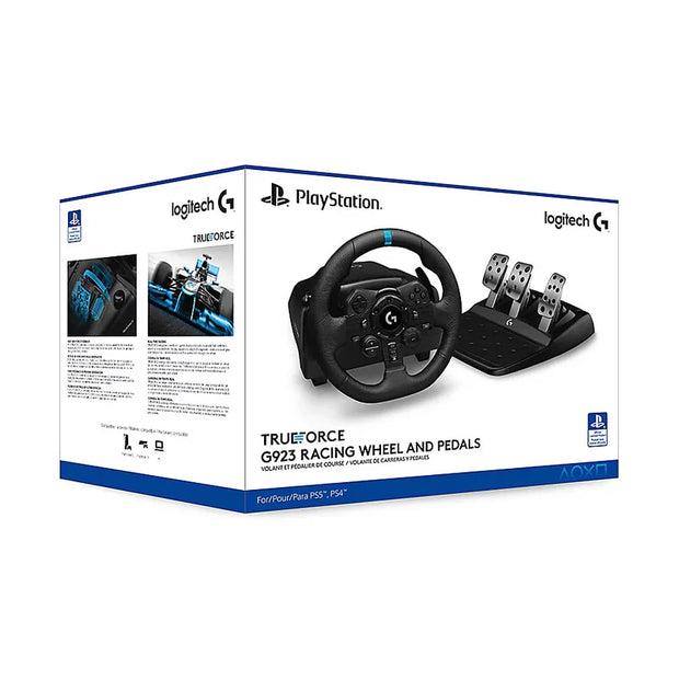 Logitech G923 TRUEFORCE Racing Wheel and Pedals for PS5 , PS4, PC