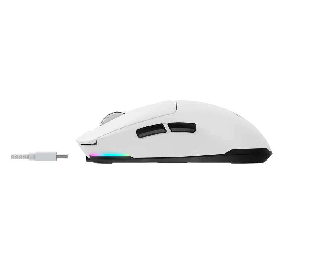 Havit GameNote MS969SE Wireless Gaming Mouse - Triple Mode Wireless 2.4G/Bluetooth/Wired - White