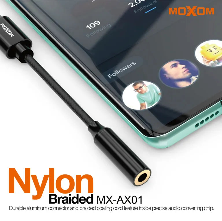 MOXOM High Quality Type-C 3.5mm AUX Jack Plug Convertor Headphone Adapter Earphone OTG Bridge Cable for Huawei Xiaomi