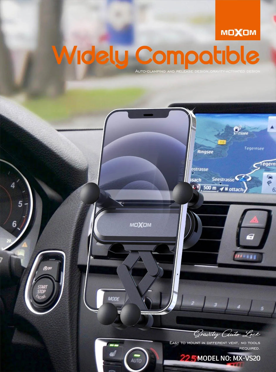 MOXOM Gravity Activated Defthand Phone Holder