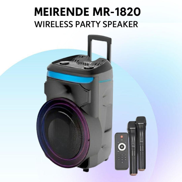 MEIRENDE MR-1820 Bluetooth Karaoke troller rechargeable speaker 18"