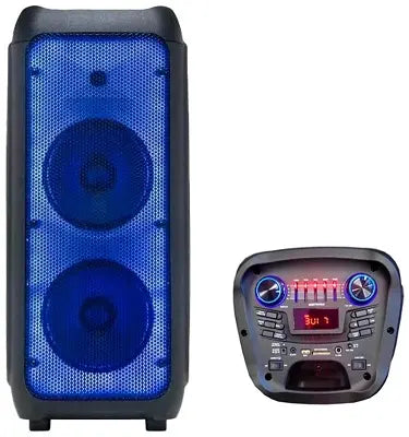 MEIRENDE MR-1010J, Bluetooth Karaoke trolley rechargeable speaker, dual 10"