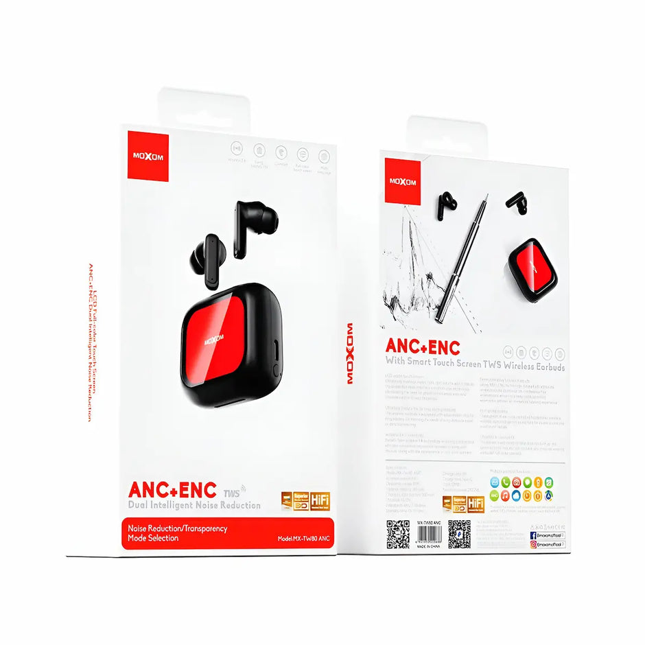 Moxom MX-TW80 ANC Earbuds with Touch Screen