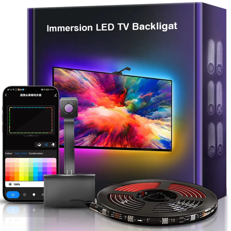 Tuya RGBIC TV Backlight Strip Color Sync Lens Version