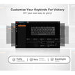 RK ROYAL KLUDGE RK61 RGB Triple Mode BT5.0/2.4G/USB-C 60% Hot-swappable Switches Mechanical Gaming Keyboard - White