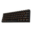RK ROYAL KLUDGE RK61 RGB Triple Mode BT5.0/2.4G/USB-C 60% Hot-swappable Switches Mechanical Gaming Keyboard - Black
