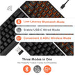 RK ROYAL KLUDGE RK61 RGB Triple Mode BT5.0/2.4G/USB-C 60% Hot-swappable Switches Mechanical Gaming Keyboard - Black