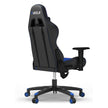 Furgle Gaming Chair, Racing Style High-Back Office Chair with Adjustable Armrests, PU Leather Ergonomic Video Game Chair with Headrest and Lumbar Support, Rocking Mode - Black/Blue