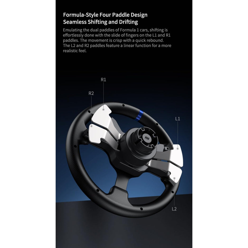 PXN V99 Gaming Steering wheel 3.2nm force feedback Racing wheel 270/900, Dismantle, with Hall magnetic induction pedal, 6+1 gear shift rod pc for PS4/PS3/Xbox One/Series X/S PC