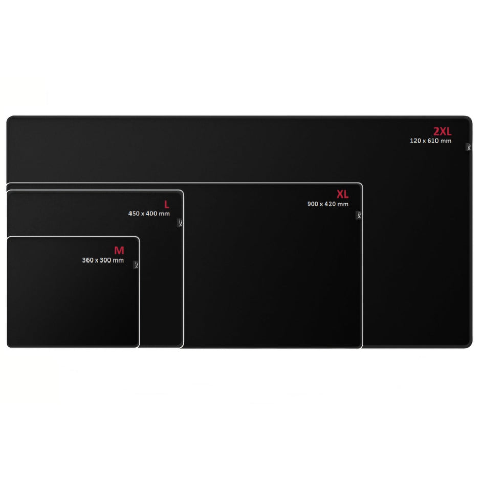 HyperX Pulsefire Gaming Mouse Pad Precise Cloth Surface, Anti-Fray Stitching, Non-Slip Rubber Base, Desk Mat Black