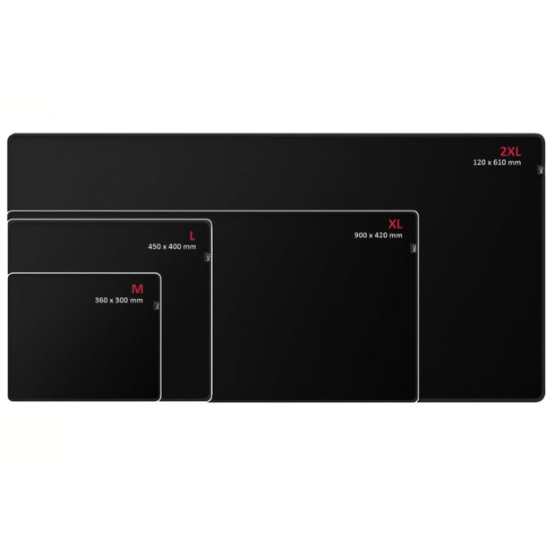 HyperX Pulsefire Gaming Mouse Pad Precise Cloth Surface, Anti-Fray Stitching, Non-Slip Rubber Base, Desk Mat Black