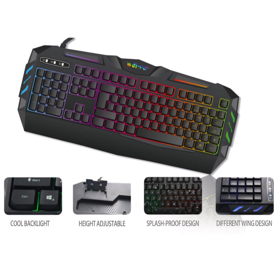 Weibo WB520 RGB Gaming Keyboard & Mouse Set