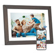 Wooden Digital Photo Frame Wireless Electronic Photo Album - 10.1-inch 32GB, Auto-Rotate, Motion Sensor, IPS Touch Screen